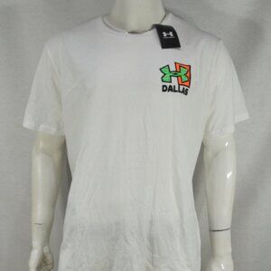 Under Armour UA Summer Men's T-Shirt 2XL Loose Fit Local Dallas White NWT